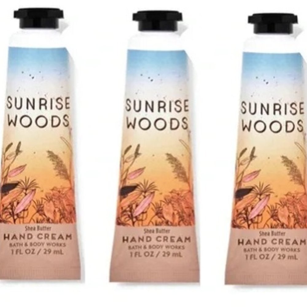 Bath & Body Works Sunrise Woods Shea Butter Hand Cream Set of 3